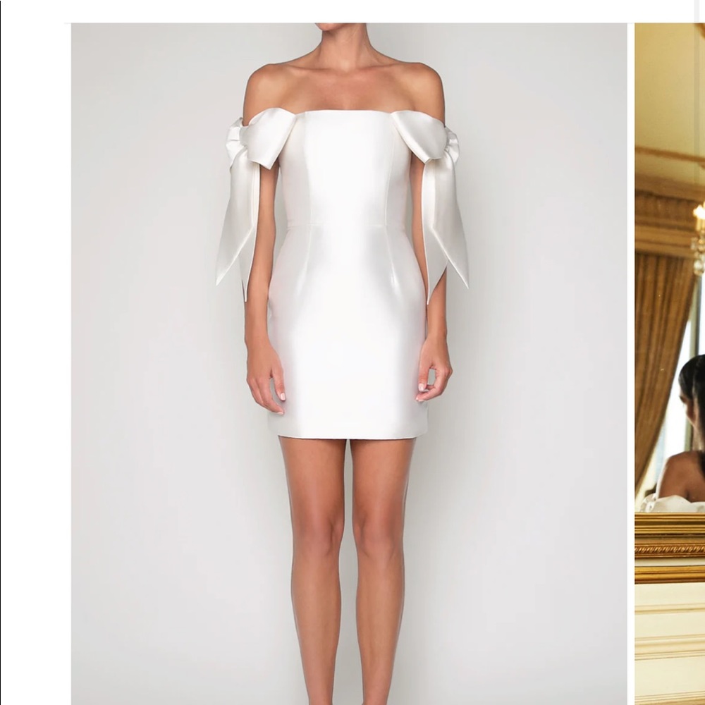 Alexia Maria Isabella Silk-Wool Blend Minidress